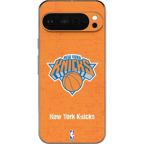 NBA New York Knicks Orange Primary Logo Pixel 9 Pro XL Skin